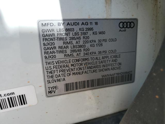 2017 AUDI Q7 PRESTIG - WA1VAAF76HD035427