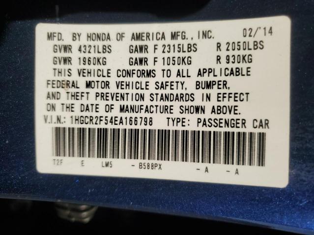 2014 HONDA ACCORD SPO - 1HGCR2F54EA166798