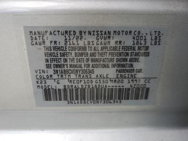 2022 NISSAN SENTRA SV - 3N1AB8CV0NY306345