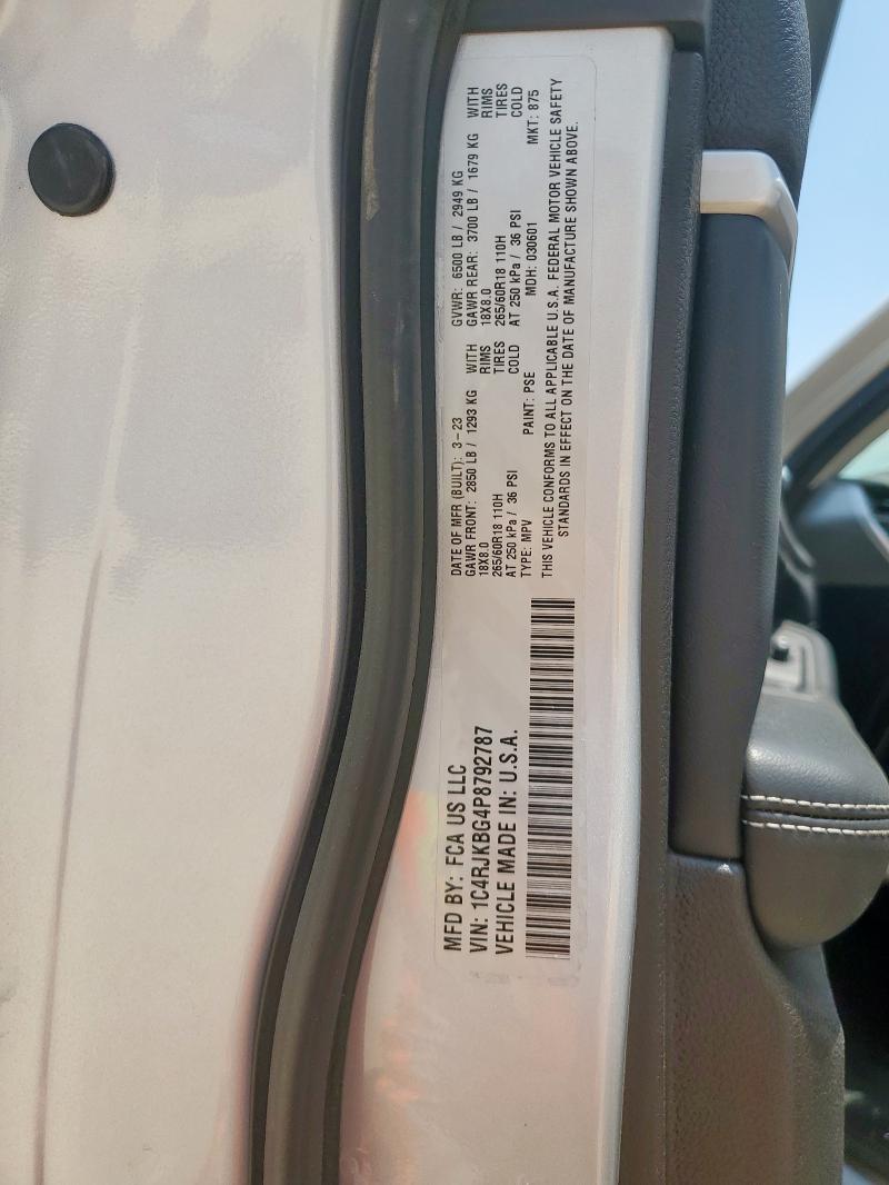 2023 JEEP GRAND CHER - 1C4RJKBG4P8792787