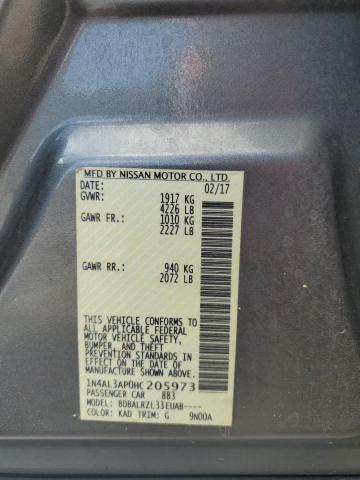 2017 NISSAN ALTIMA 2.5 - 1N4AL3AP0HC205973