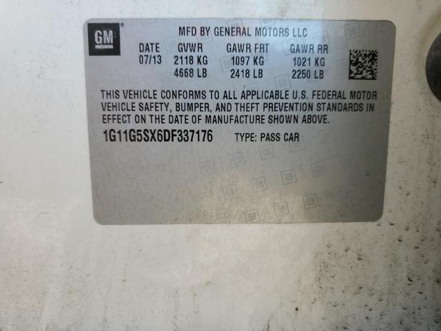 2013 CHEVROLET MALIBU 3LT - 1G11G5SX6DF337176