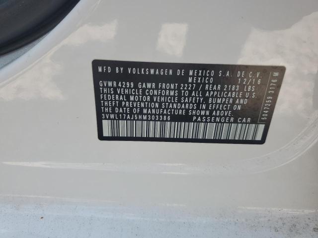 2017 VOLKSWAGEN JETTA SEL 3VWL17AJ5HM303386