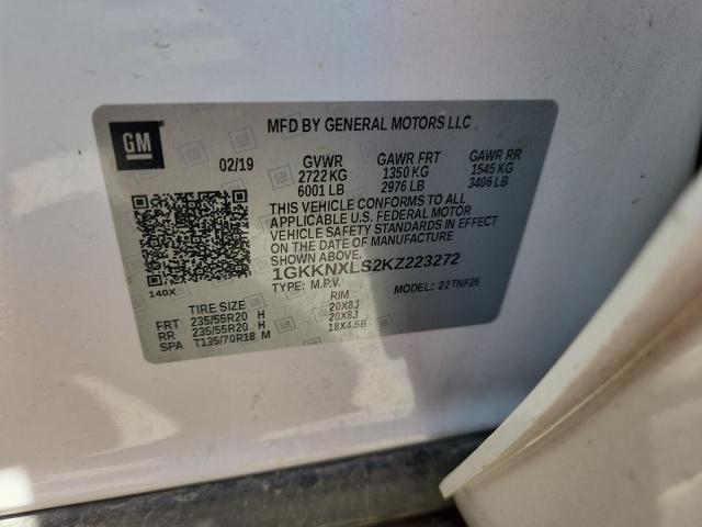 2019 GMC ACADIA DEN 1GKKNXLS2KZ223272