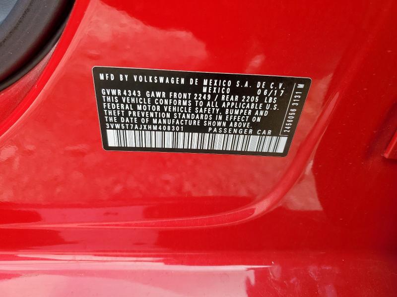 2017 VOLKSWAGEN JETTA GLI - 3VW5T7AJXHM408301