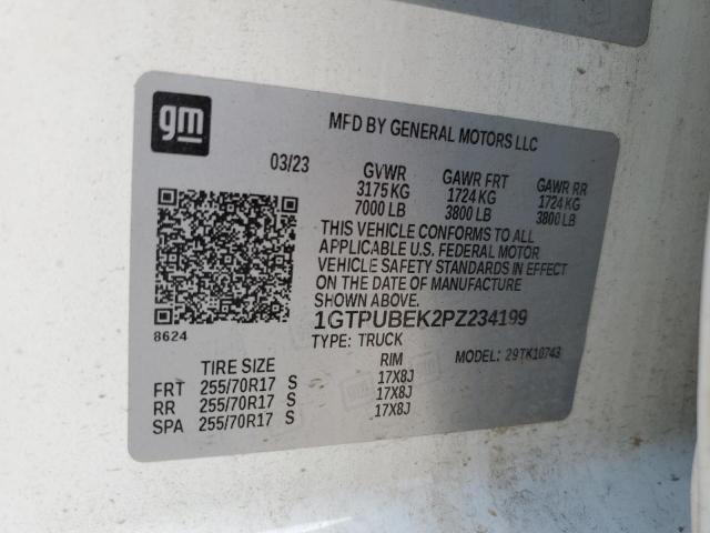 2023 GMC SIERRA K15 - 1GTPUBEK2PZ234199
