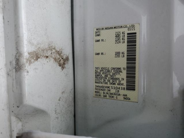2021 NISSAN MAXIMA SR 1N4AA6EVXMC510438