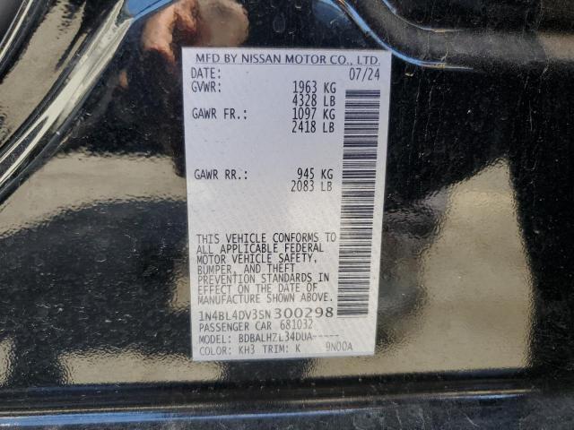 2025 NISSAN ALTIMA SV 1N4BL4DV3SN300298
