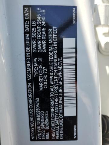 2025 VOLVO XC40 PLUS YV4L12UE8S2505753
