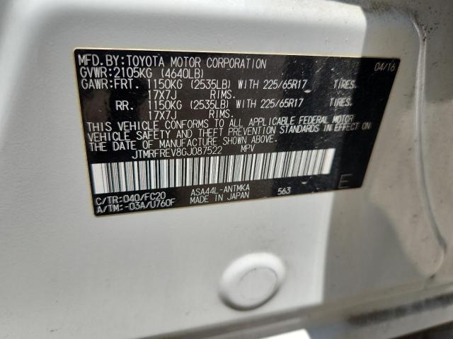 2016 TOYOTA RAV4 XLE - JTMRFREV8GJ087522