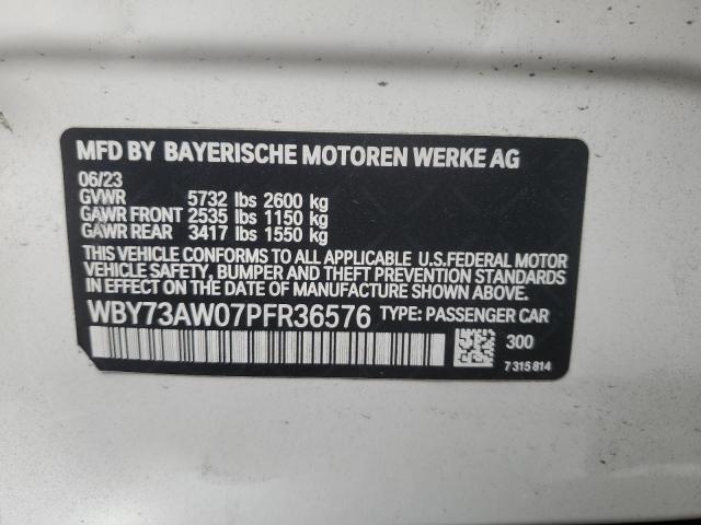 2023 BMW I4 EDRIVE WBY73AW07PFR36576