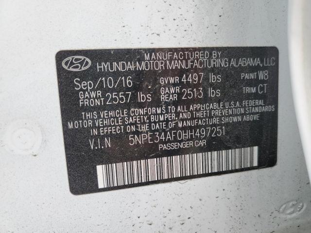 2017 HYUNDAI SONATA SPO 5NPE34AF0HH497251