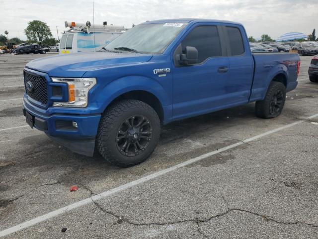 FORD F150 SUPER 2018 blue  gas 1FTEX1CP9JKC83813 photo #1