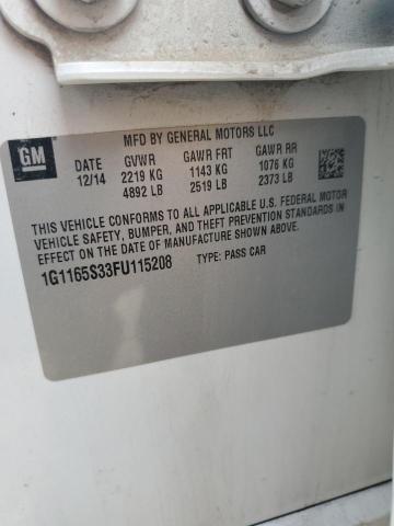 2015 CHEVROLET IMPALA LTZ 1G1165S33FU115208