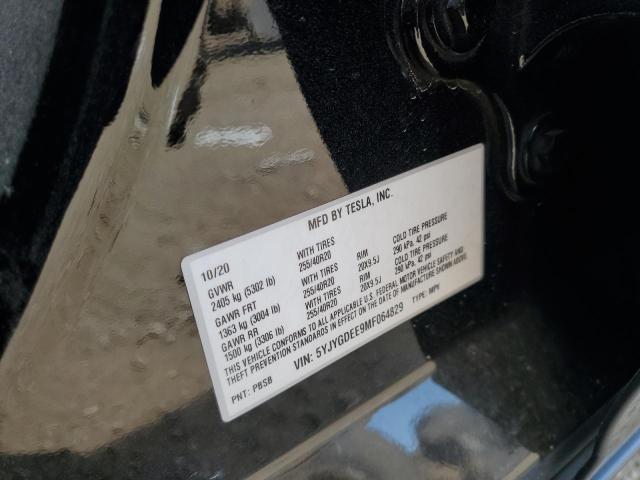 2021 TESLA MODEL Y 5YJYGDEE9MF064829