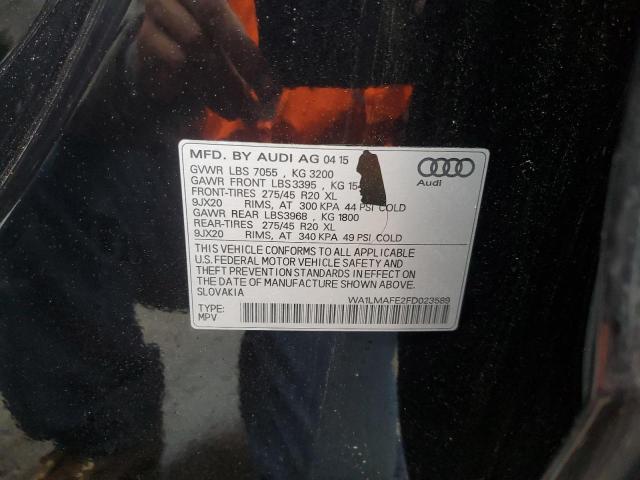2015 AUDI Q7 TDI PRE WA1LMAFE2FD023589