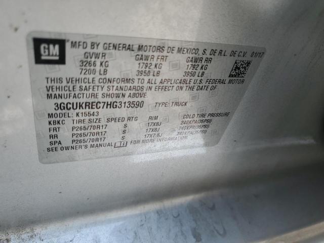 2017 CHEVROLET SILVERADO - 3GCUKREC7HG313590