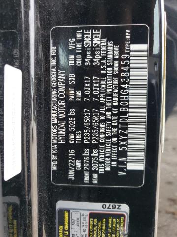 2017 HYUNDAI SANTA FE S - 5XYZTDLB0HG438459