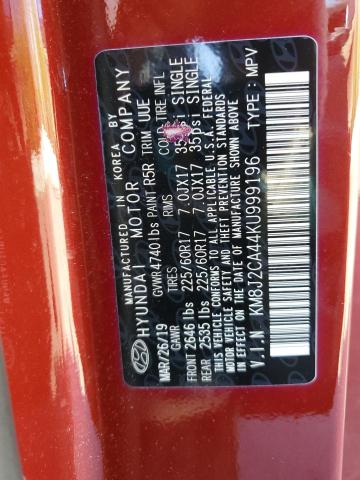 2019 HYUNDAI TUCSON SE KM8J2CA44KU999196