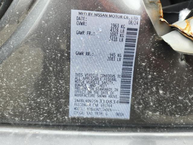 2025 NISSAN ALTIMA SV 1N4BL4DV7SN310834