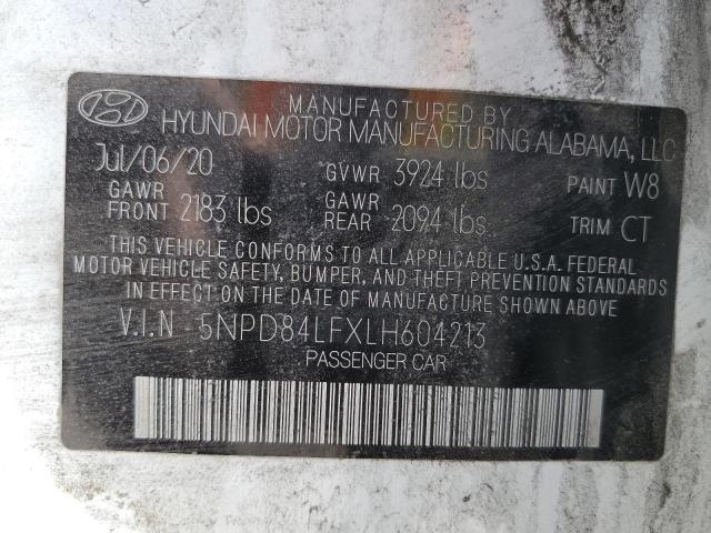 2020 HYUNDAI ELANTRA SE - 5NPD84LFXLH604213