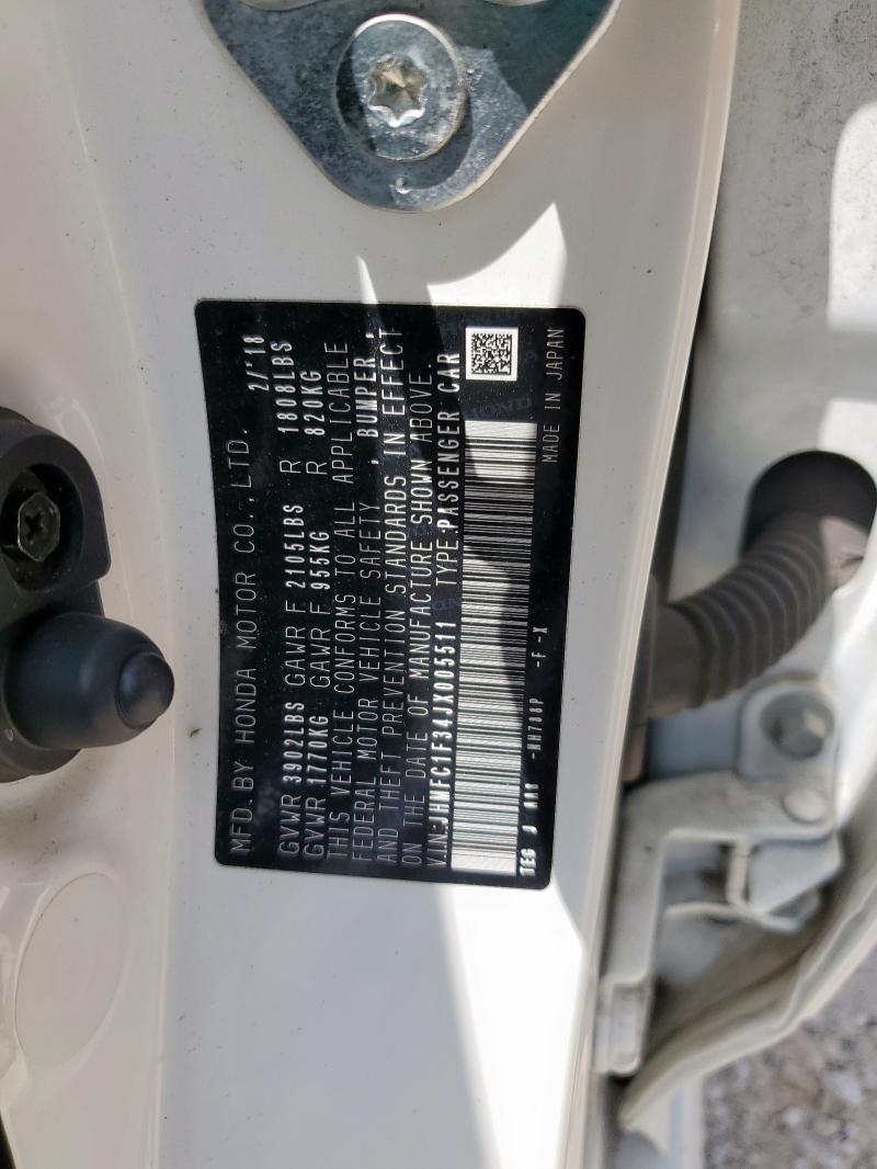 2018 HONDA CIVIC EX JHMFC1F34JX005511