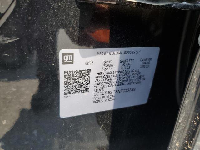 2022 CHEVROLET MALIBU LT 1G1ZD5ST3NF113289