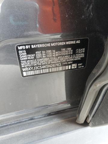 2019 BMW X2 SDRIVE2 WBXYJ3C54K5N26763
