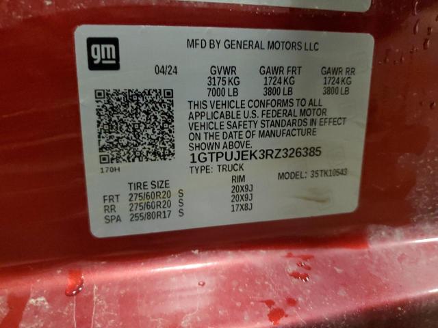 2024 GMC SIERRA K15 1GTPUJEK3RZ326385