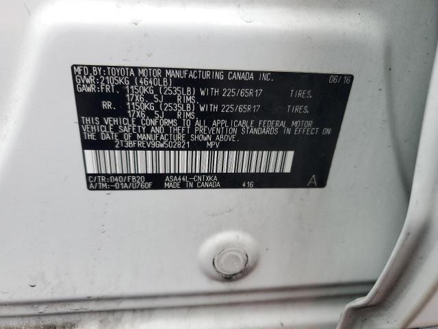 2016 TOYOTA RAV4 LE - 2T3BFREV9GW502821