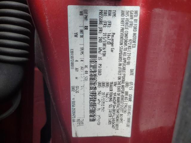 2015 FORD FOCUS SE - 1FADP3K20FL355647