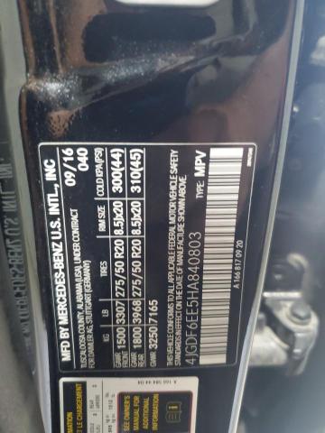 2017 MERCEDES-BENZ GLS 450 4M 4JGDF6EE5HA840803