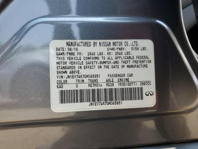 2016 INFINITI Q50 PREMIU - JN1EV7AR7GM345951