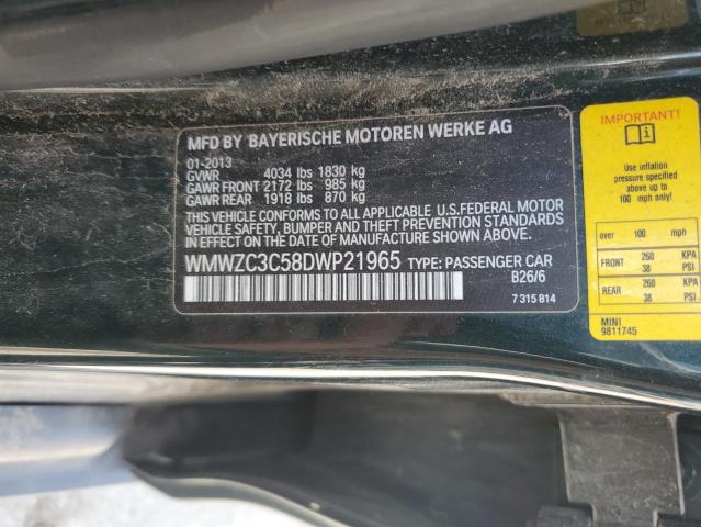 2013 MINI COOPER S C - WMWZC3C58DWP21965
