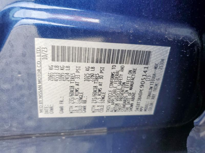 2023 NISSAN ROGUE SV 5N1BT3BA0PC905141