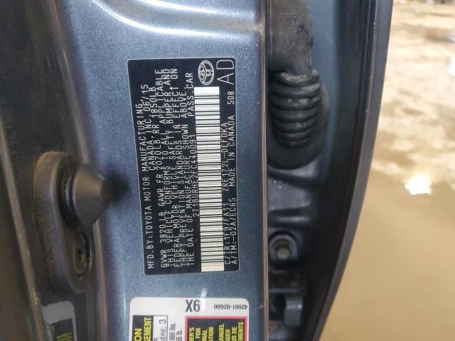 2T1BURHE2FC440091 2015 TOYOTA COROLLA
