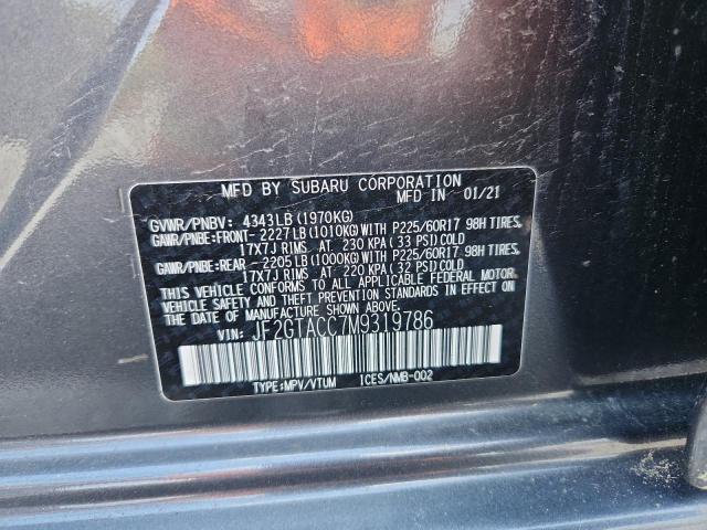 2021 SUBARU CROSSTREK - JF2GTACC7M9319786