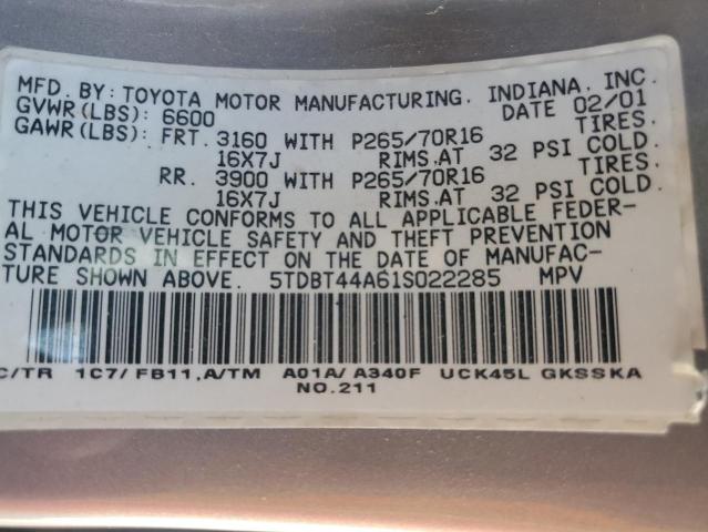 2001 TOYOTA SEQUOIA SR5 #3304276937