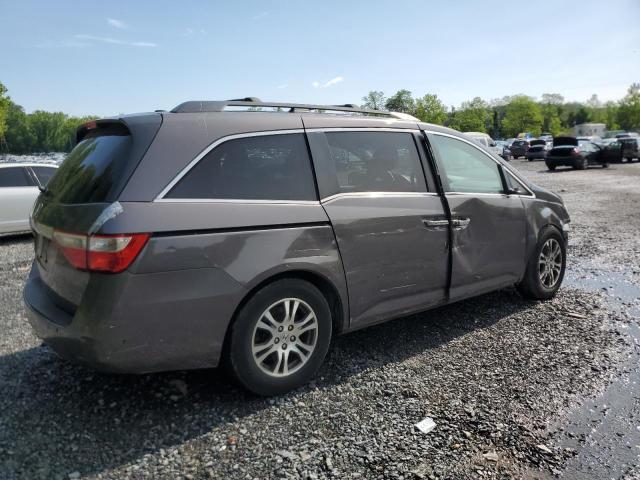 HONDA ODYSSEY EX 2011 gray  gas 5FNRL5H6XBB083493 photo #4