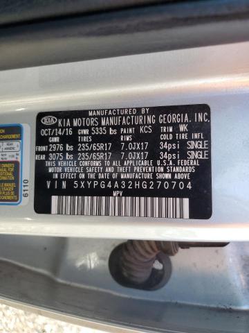2017 KIA SORENTO LX - 5XYPG4A32HG270704