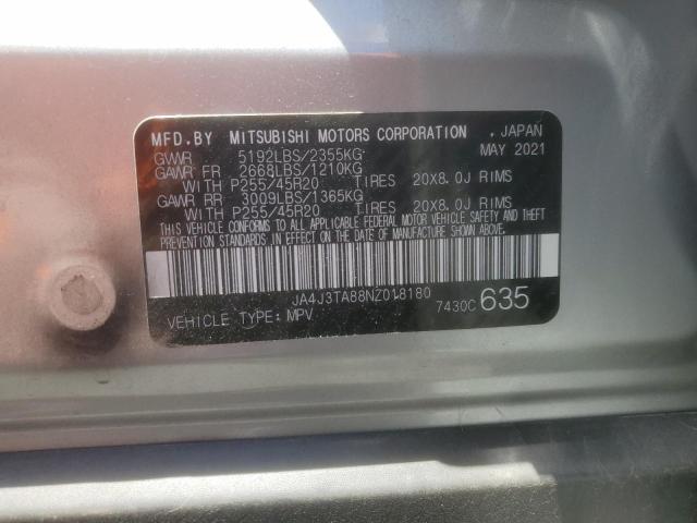 2022 MITSUBISHI OUTLANDER JA4J3TA88NZ018180