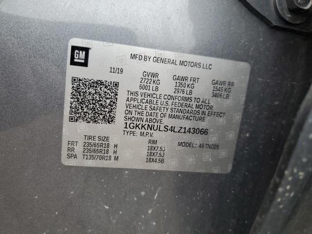2020 GMC ACADIA SLT 1GKKNULS4LZ143066