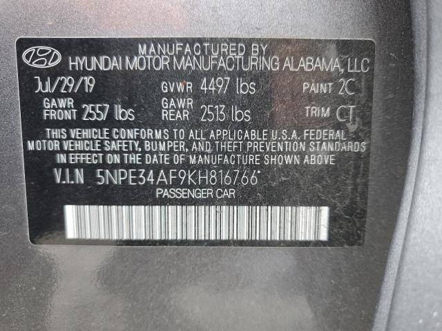 2019 HYUNDAI SONATA LIM - 5NPE34AF9KH816766