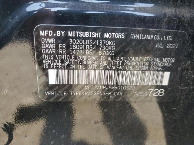 2021 MITSUBISHI MIRAGE ES - ML32AUHJ5MH010320
