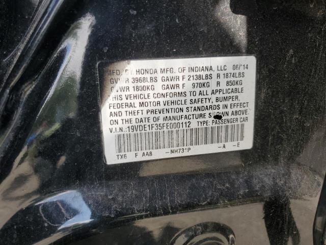 2015 ACURA ILX 20 19VDE1F35FE000112