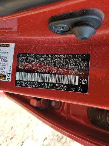 2018 TOYOTA COROLLA IM JTNKARJE1JJ562856