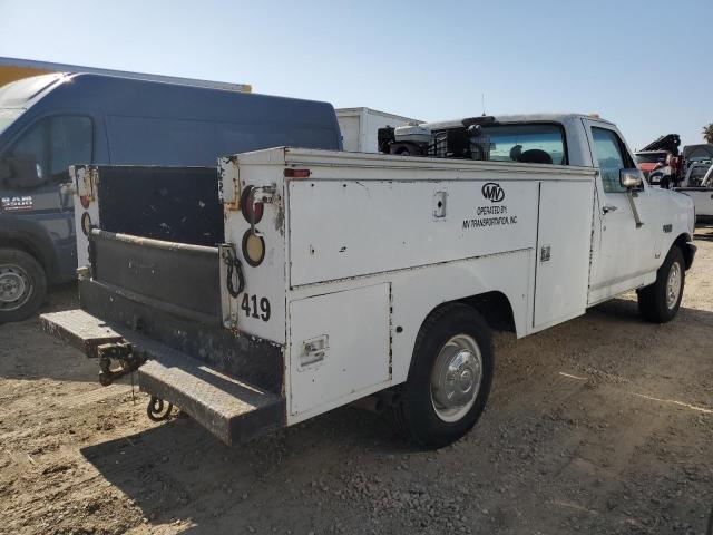 FORD F350 1995 white chassis gas 2FDHF37H5SCA64704 photo #4