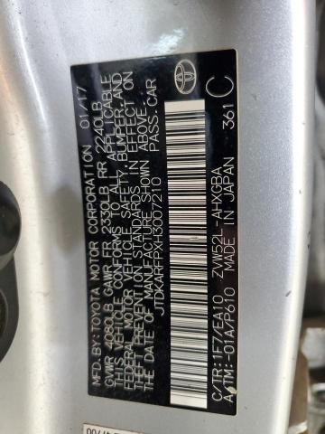 2017 TOYOTA PRIUS PRIM JTDKARFPXH3007210