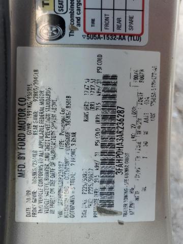 2010 FORD FUSION SE - 3FAHP0HA3AR236287
