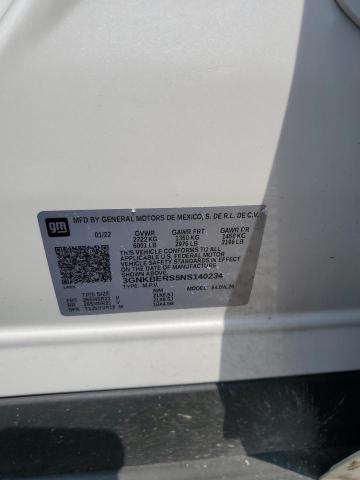 2022 CHEVROLET BLAZER RS 3GNKBERS5NS140234